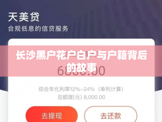 长沙黑户花户白户与户籍背后的故事