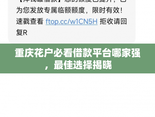 重庆花户必看借款平台哪家强，最佳选择揭晓