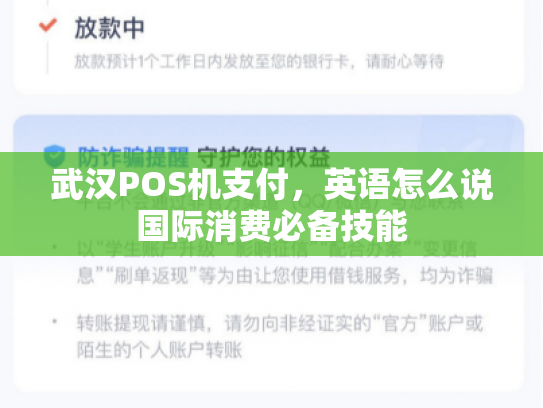 武汉POS机支付，英语怎么说国际消费必备技能