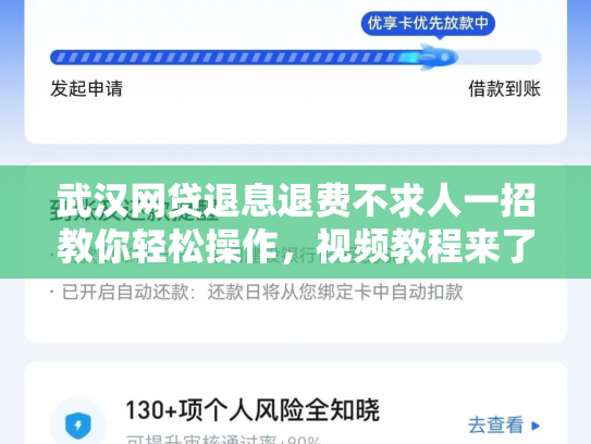 武汉网贷退息退费不求人一招教你轻松操作，视频教程来了