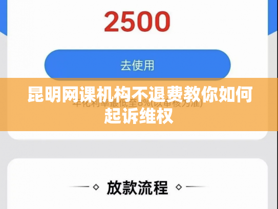 昆明网课机构不退费教你如何起诉维权