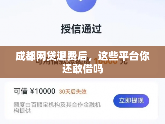 成都网贷退费后，这些平台你还敢借吗
