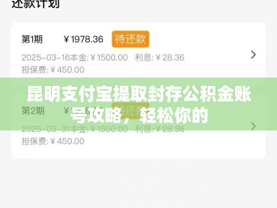 昆明支付宝提取封存公积金账号攻略，轻松你的