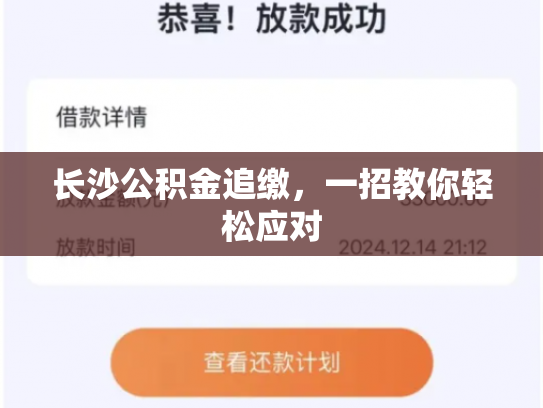 长沙公积金追缴，一招教你轻松应对