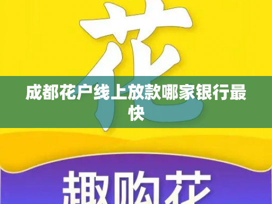 成都花户线上放款哪家银行最快