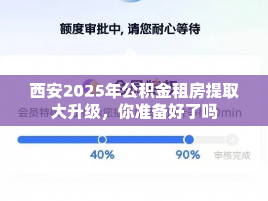 西安2025年公积金租房提取大升级，你准备好了吗