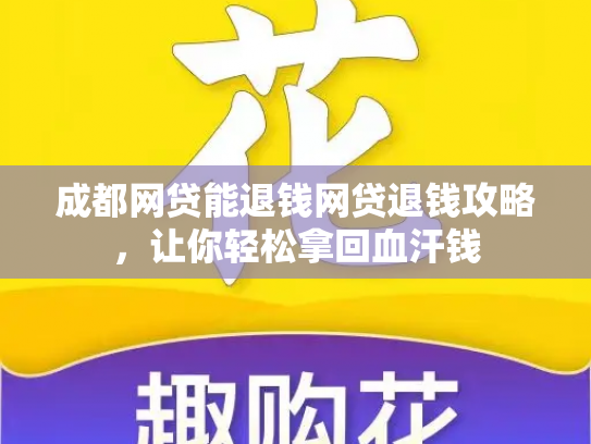 成都网贷能退钱网贷退钱攻略，让你轻松拿回血汗钱
