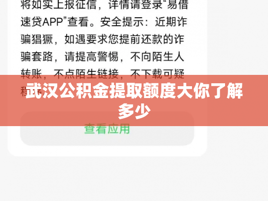 武汉公积金提取额度大你了解多少