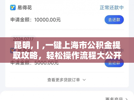 昆明,丨,一键上海市公积金提取攻略，轻松操作流程大公开