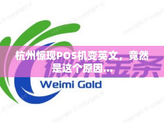 杭州惊现POS机变英文，竟然是这个原因...