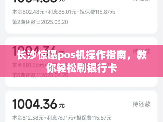 长沙惊曝pos机操作指南，教你轻松刷银行卡