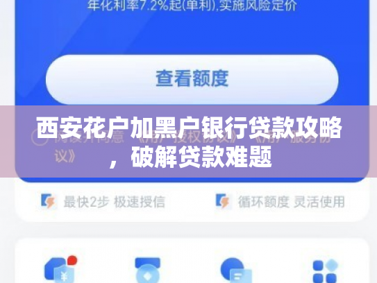 西安花户加黑户银行贷款攻略，破解贷款难题