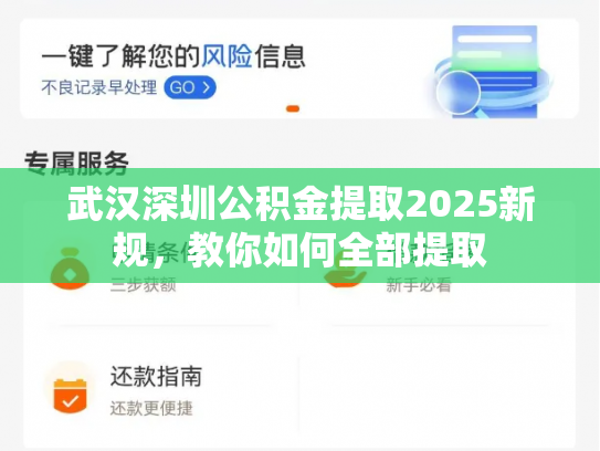 武汉深圳公积金提取2025新规，教你如何全部提取