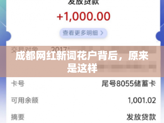 成都网红新词花户背后，原来是这样