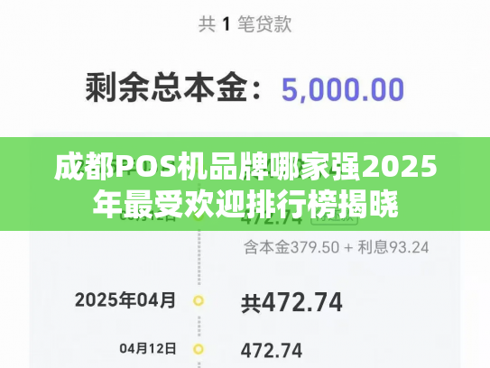 成都POS机品牌哪家强2025年最受欢迎排行榜揭晓