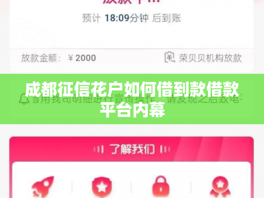 成都征信花户如何借到款借款平台内幕