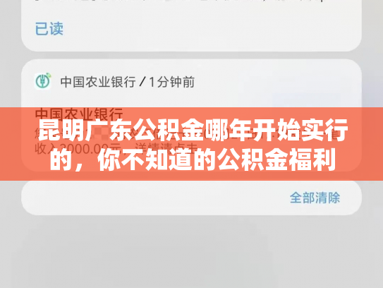 昆明广东公积金哪年开始实行的，你不知道的公积金福利