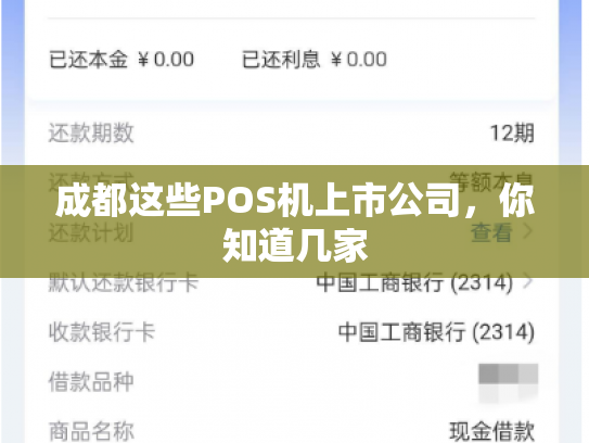 成都这些POS机上市公司，你知道几家