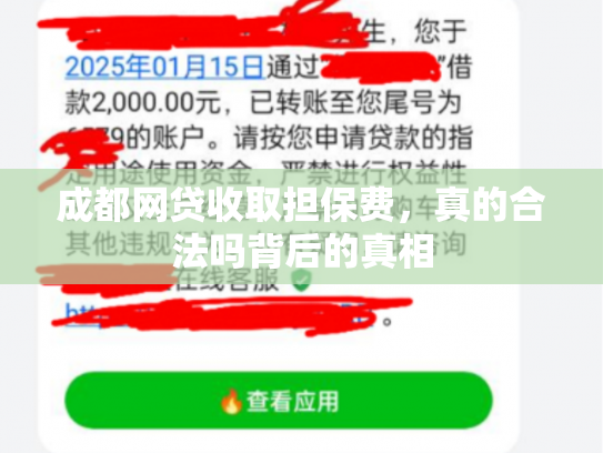 成都网贷收取担保费，真的合法吗背后的真相