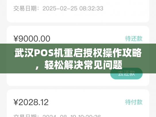 武汉POS机重启授权操作攻略，轻松解决常见问题