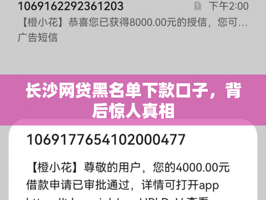 长沙网贷黑名单下款口子，背后惊人真相