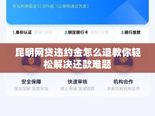昆明网贷违约金怎么退教你轻松解决还款难题