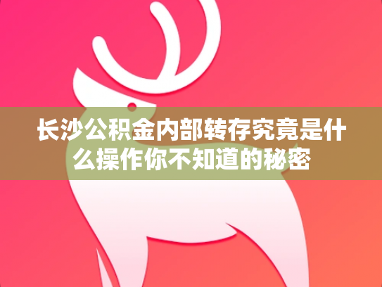 长沙公积金内部转存究竟是什么操作你不知道的秘密
