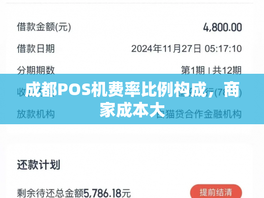 成都POS机费率比例构成，商家成本大