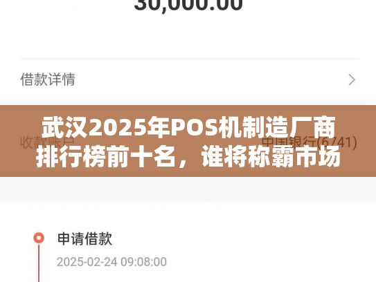 武汉2025年POS机制造厂商排行榜前十名，谁将称霸市场