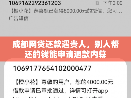 成都网贷还款遇贵人，别人帮还的钱能申请退款内幕