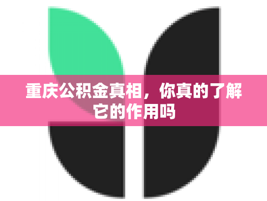 重庆公积金真相，你真的了解它的作用吗