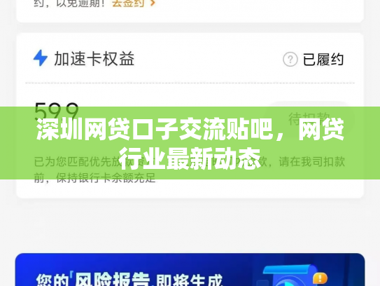 深圳网贷口子交流贴吧，网贷行业最新动态