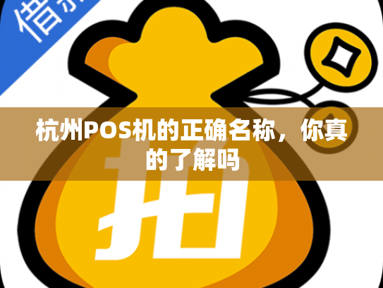 杭州POS机的正确名称，你真的了解吗