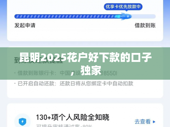 昆明2025花户好下款的口子，独家
