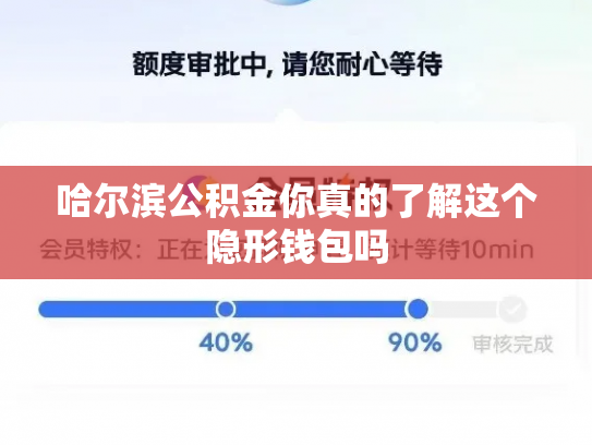 哈尔滨公积金你真的了解这个隐形钱包吗