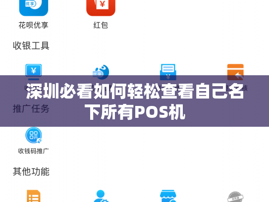 深圳必看如何轻松查看自己名下所有POS机