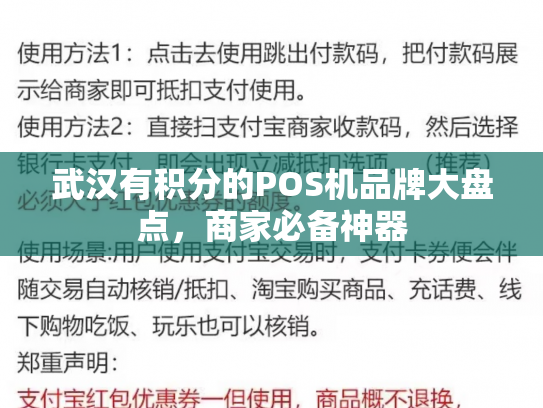 武汉有积分的POS机品牌大盘点，商家必备神器