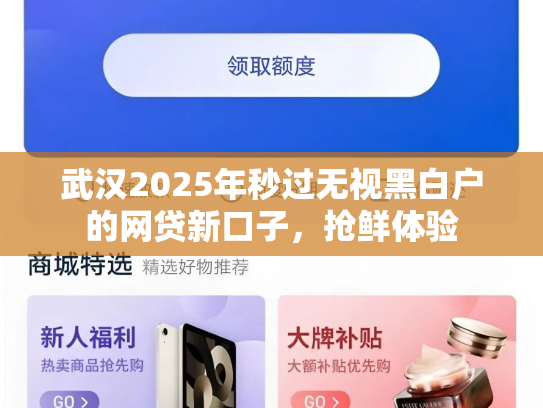 武汉2025年秒过无视黑白户的网贷新口子，抢鲜体验