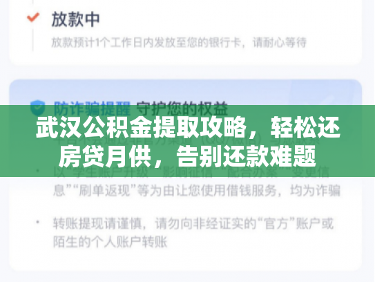 详细阅读:武汉公积金提取攻略,轻松还房贷月供,告别还款难题 武汉公积金提取攻略,轻松还房贷月供,告别还款难题