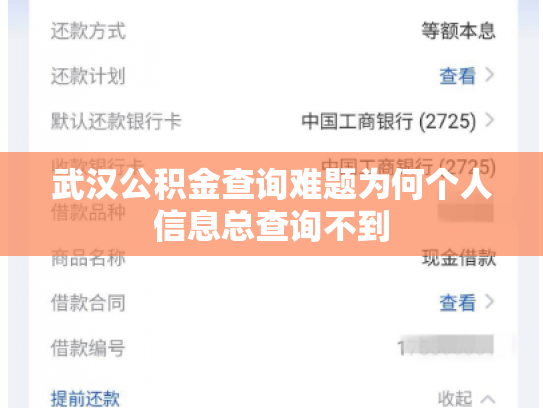 武汉公积金查询难题为何个人信息总查询不到