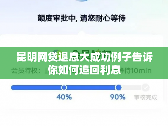 详细阅读:昆明网贷退息大成功例子告诉你如何追回利息 昆明网贷退息大成功例子告诉你如何追回利息