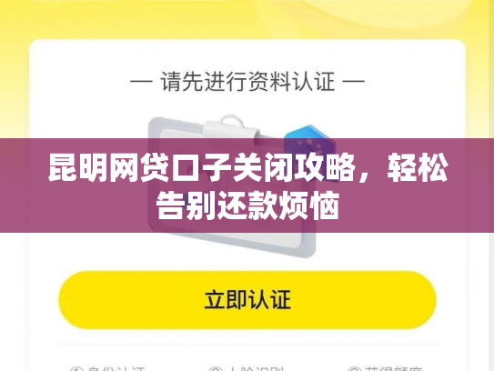 昆明网贷口子关闭攻略，轻松告别还款烦恼