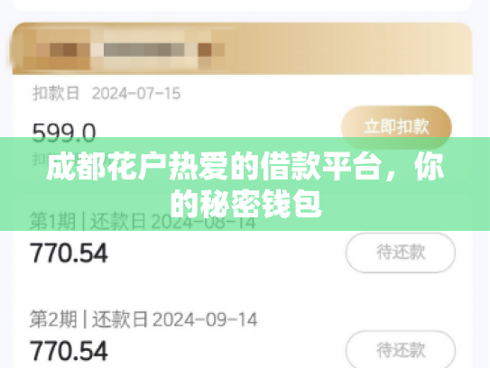 成都花户热爱的借款平台，你的秘密钱包